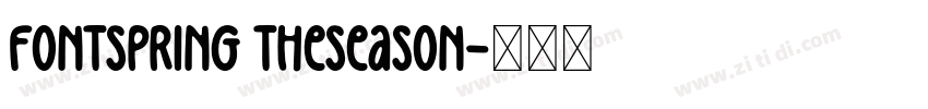 FONTSPRING TheSeason字体转换